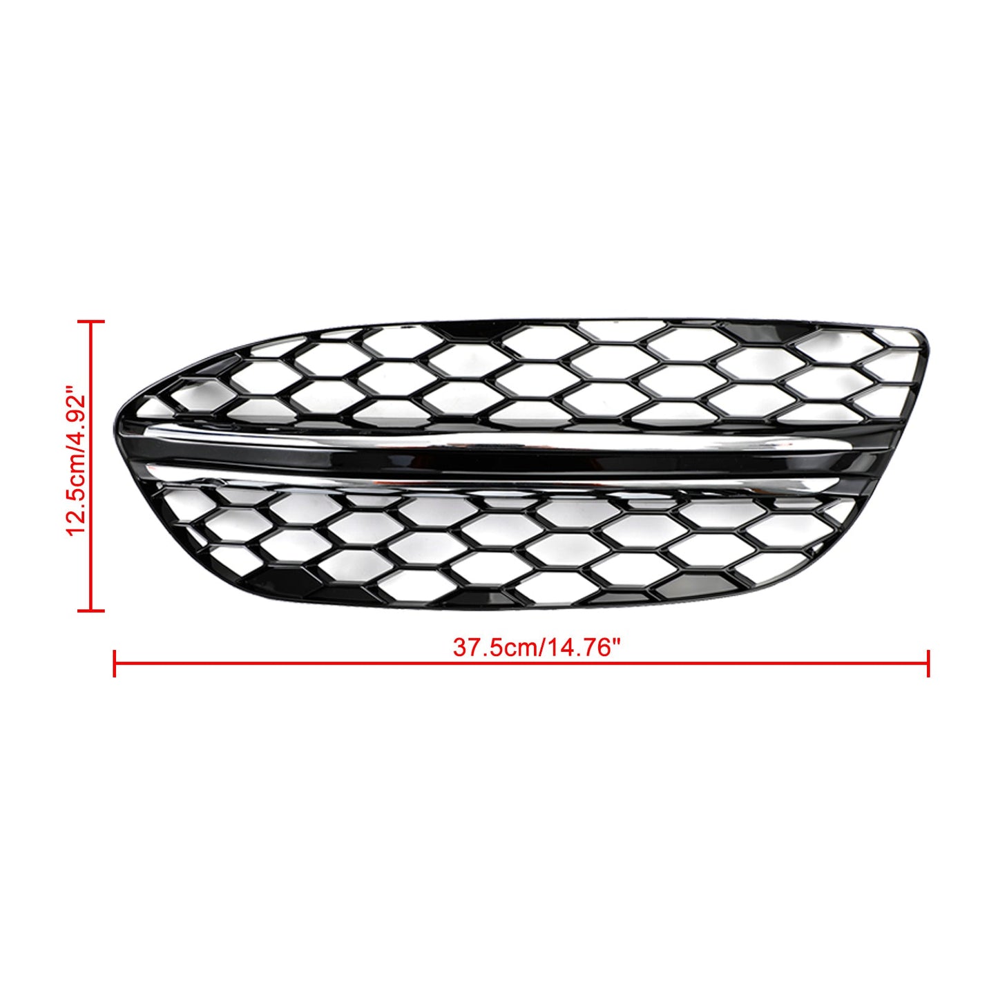 2015-2018 Mercedes-Benz C-Class W205 Black Chrome Front Fog Light Cover (2058851623)