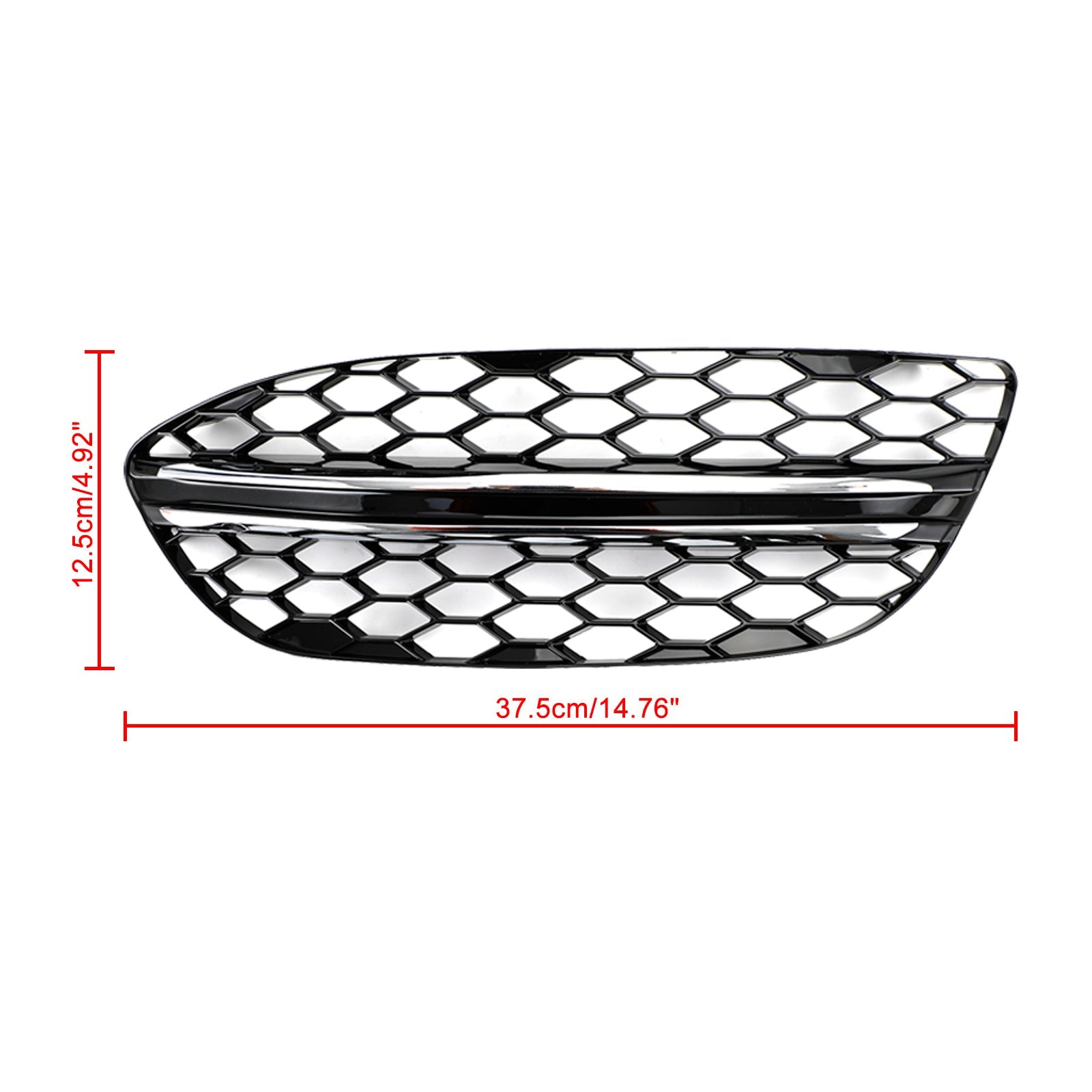 2015-2018 Mercedes-Benz C-Class W205 Black Chrome Front Fog Light Cover (2058851623)