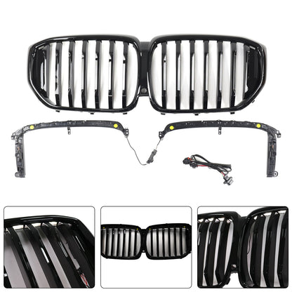 2019-2022 BMW X5 G05 M-Performance Gloss Black Front Kidney Grille (51137454887)