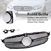 2015-2018 Mercedes-Benz C-Class W205 C250 C300 C400 Diamond Front Grille