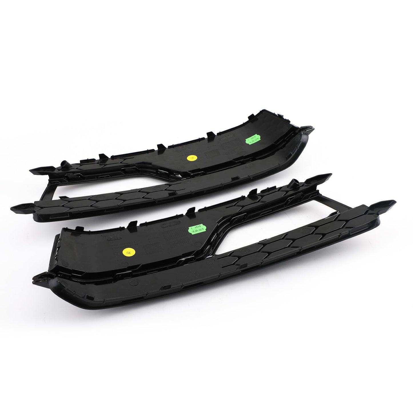 2013-2016 Audi A5 S-Line S5 Black Front Fog Lamp Trim Grill — Pair