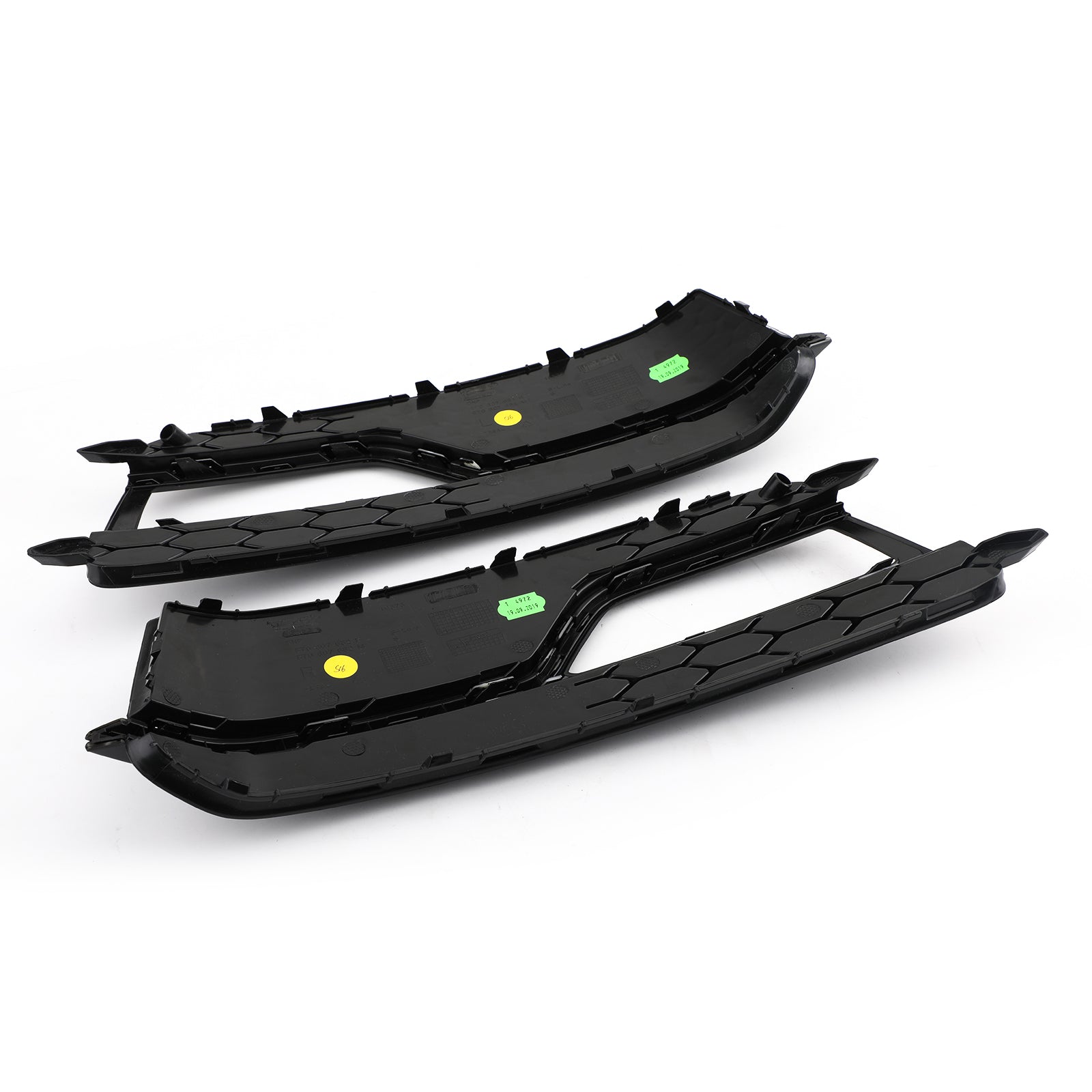 2013-2016 Audi A5 S-Line S5 Black Front Fog Lamp Trim Grill — Pair
