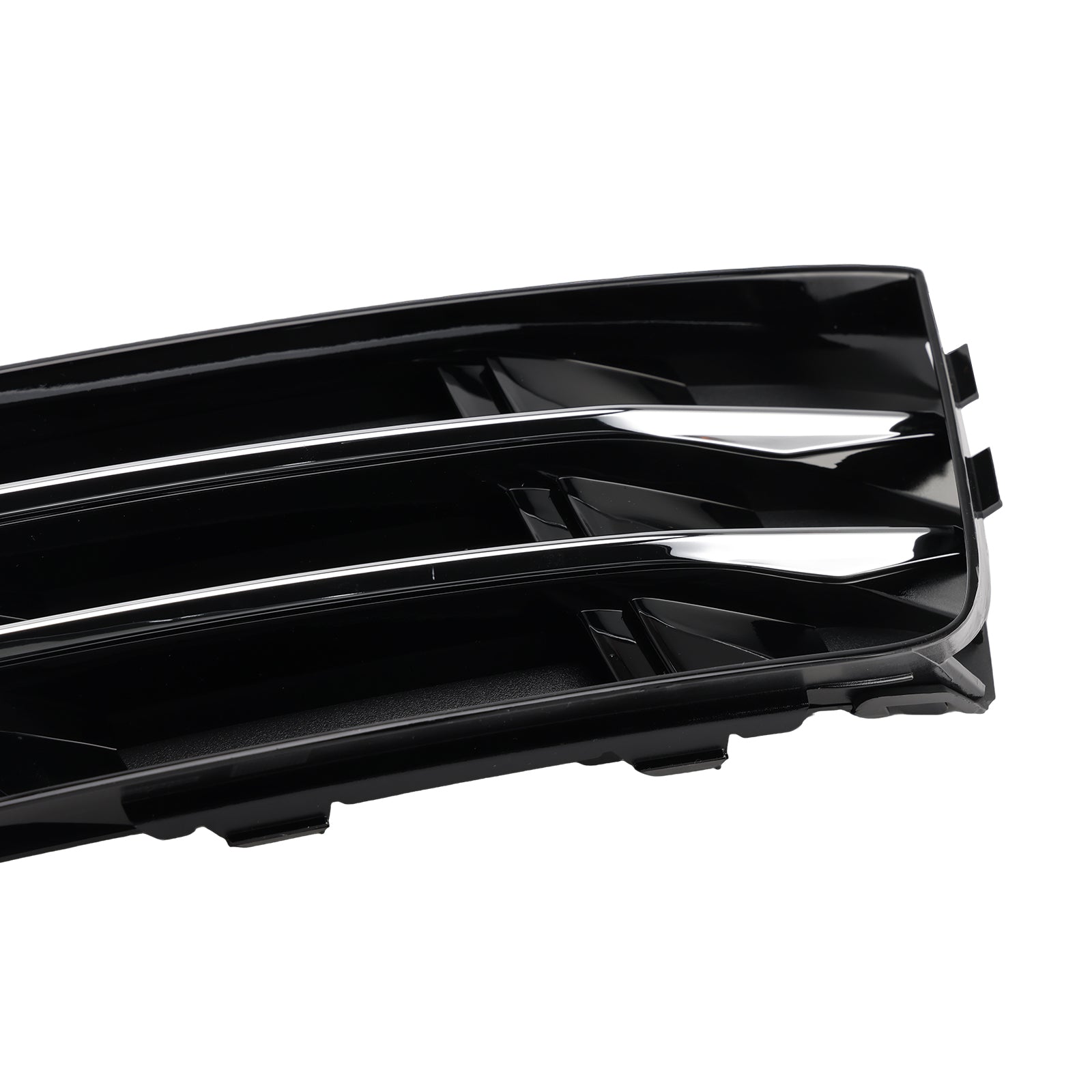 2016-2018 Audi A4 B9 RS4 Style Front Fog Light Grille Lower Bumper Grill — Pair (8W0807681R / 8W0807682R)