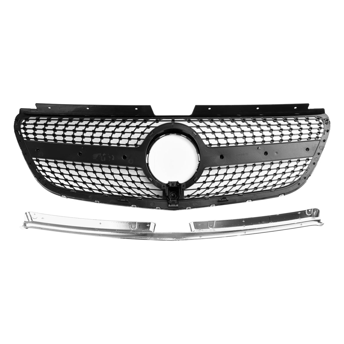 2015-2019 Mercedes-Benz Vito W447 GT Style Diamond Front Bumper Grille