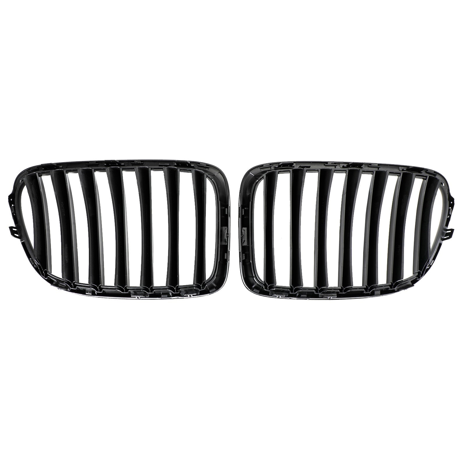 2009-2014 BMW X1 E84 Gloss Black Front Hood Kidney Grill (51112993305 / 51112993306 / 51112993307)