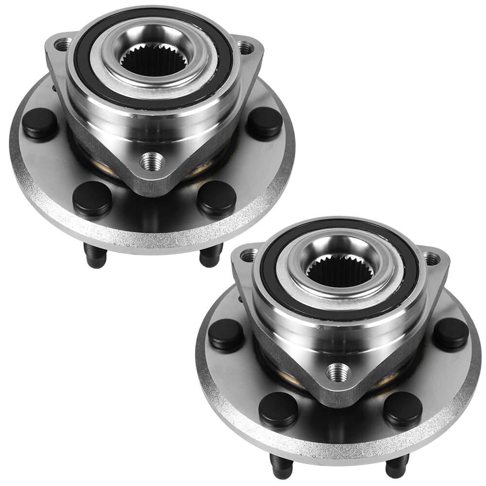 2Pcs Front & Rear Wheel Hub Bearing Assembly for 08-17 Buick, 09-17 Chevy, 07-17 GMC, 07-10 Saturn