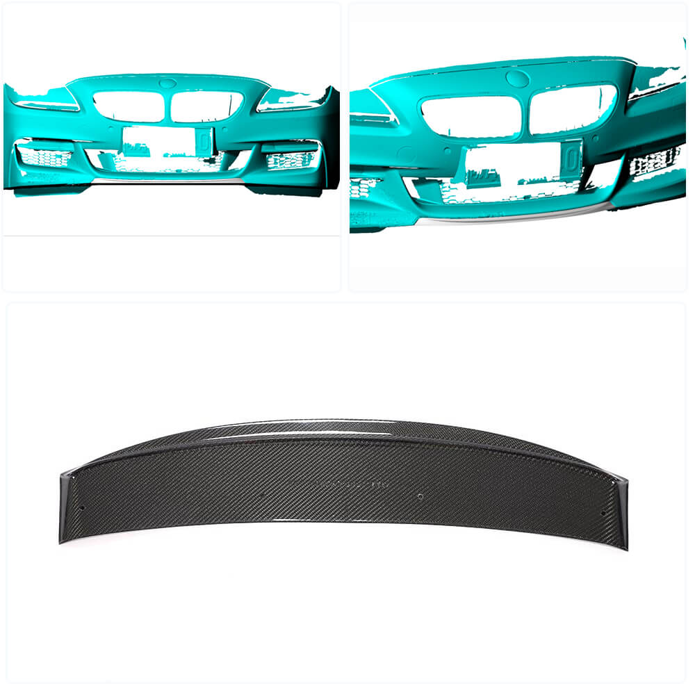 BMW 6 Series F06 F12 F13 640i 650i M Sport 2013-2018 Front Bumper Lip Carbon Fiber/FRP