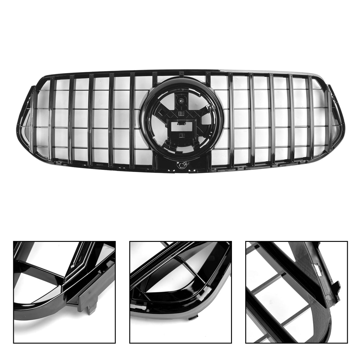 2019-2023 Mercedes-Benz GLE SUV V167 Pre-Facelift Gloss Black Front Grille