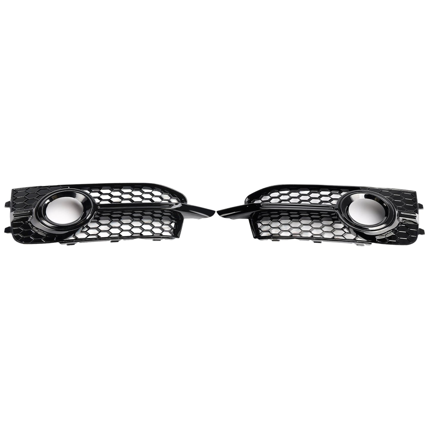 2011-2014 Audi A1 8X S-Line Front Bumper Fog Light Cover Grille — Pair (8X0807681B / 8X0807682B)