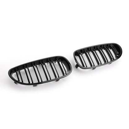 2004-2009 BMW 5 Series E60 E61 M5 520i 530i Gloss Black Sport Front Kidney Grille