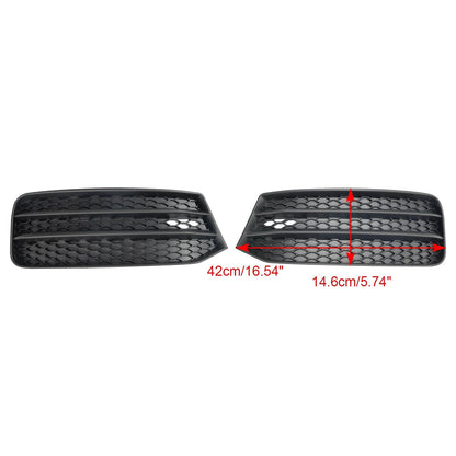 2015-2018 Audi A1 8X Front Bumper Fog Light Cover Grille — Pair (8XA807681B / 8XA807682B)