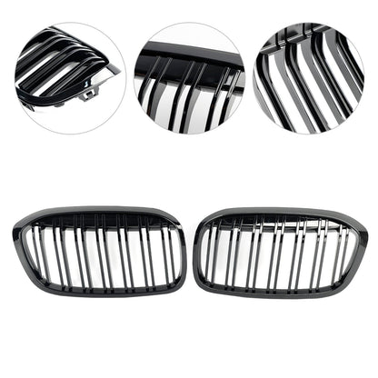 2018-2021 BMW 2 Series F45 F46 Gloss Black Front Kidney Grille — Pair