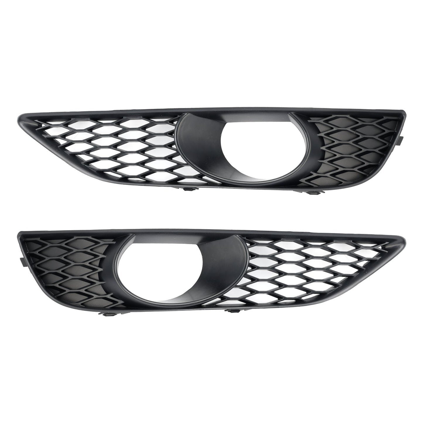 2010-2015 Audi Q7 Front Bumper Fog Light Grill Lamp Cover — Pair (4L0807675C / 4L0807676C)