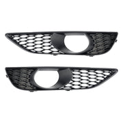 2010-2015 Audi Q7 Front Bumper Fog Light Grill Lamp Cover — Pair (4L0807675C / 4L0807676C)