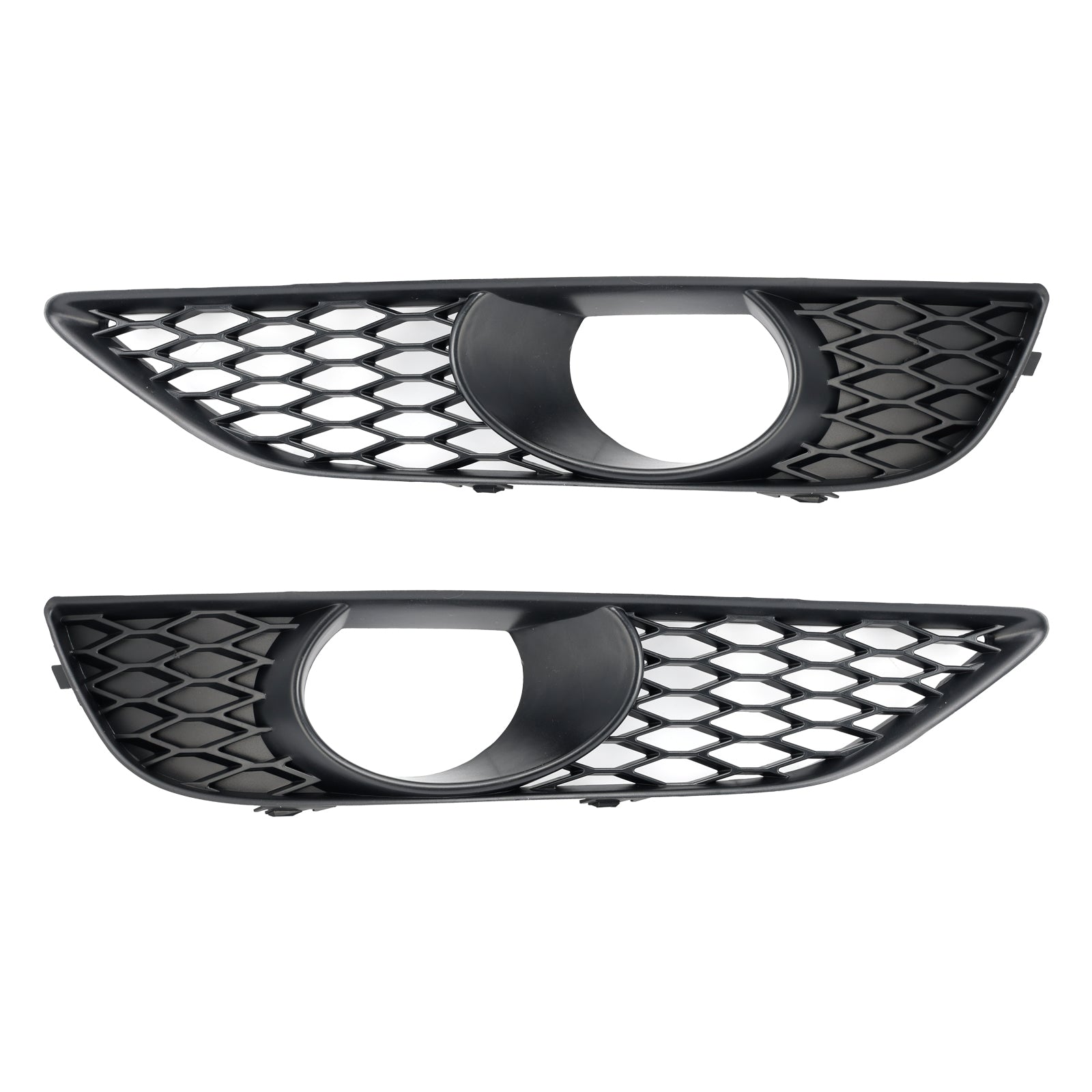 2010-2015 Audi Q7 Front Bumper Fog Light Grill Lamp Cover — Pair (4L0807675C / 4L0807676C)