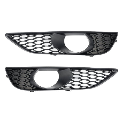 2010-2015 Audi Q7 Front Bumper Fog Light Grill Lamp Cover — Pair (4L0807675C / 4L0807676C)