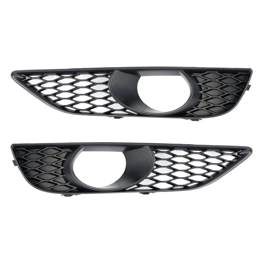 2010-2015 Audi Q7 Front Bumper Fog Light Grill Lamp Cover — Pair (4L0807675C / 4L0807676C)