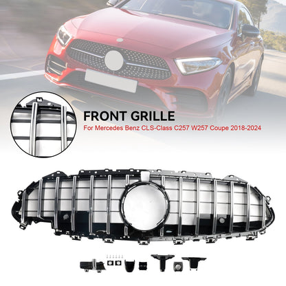 2018-2024 Mercedes-Benz CLS-Class C257 W257 Coupe Chrome Front Bumper Grille