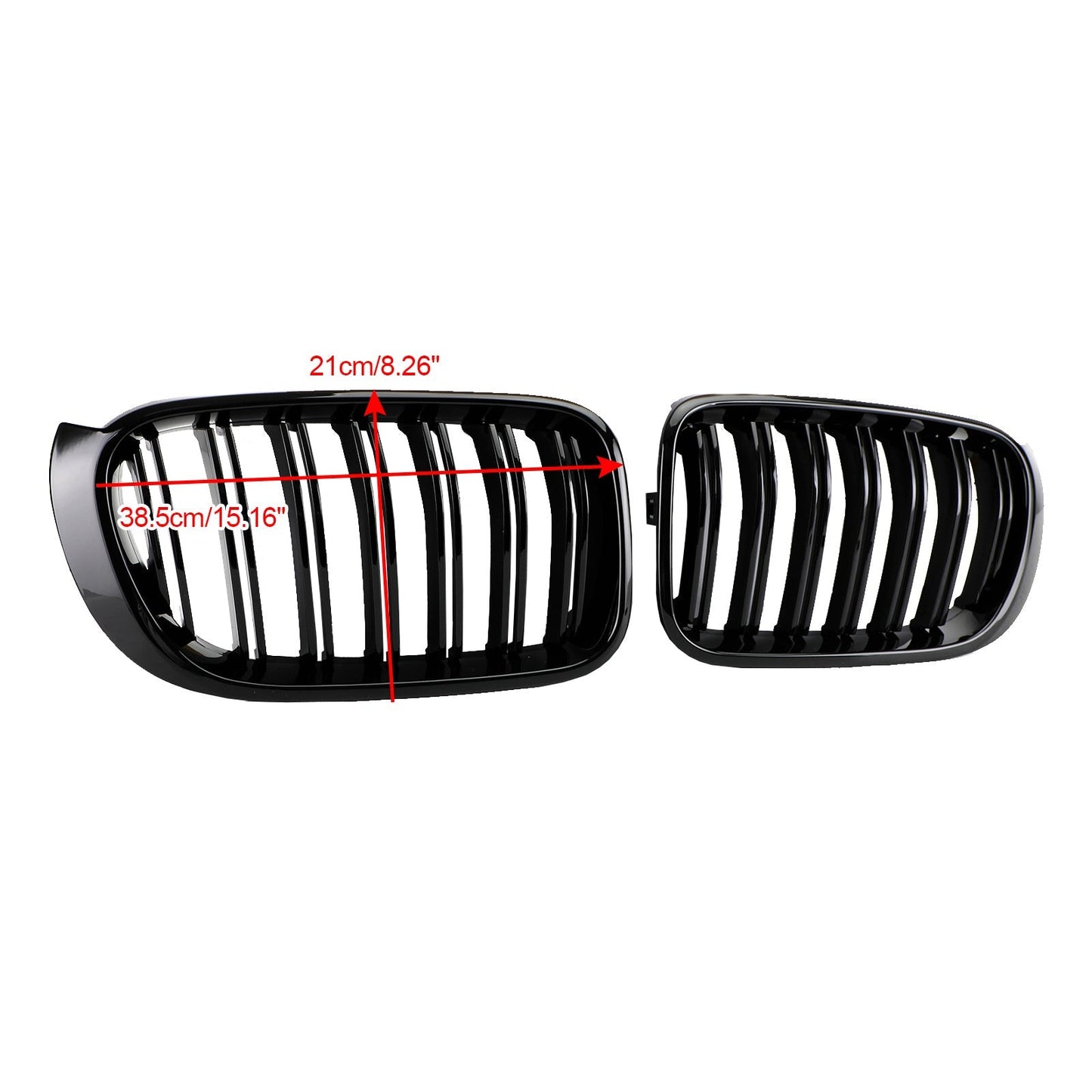 2014-2017 BMW X3 F25 / X4 F26 Gloss Black Front Bumper Kidney Grille
