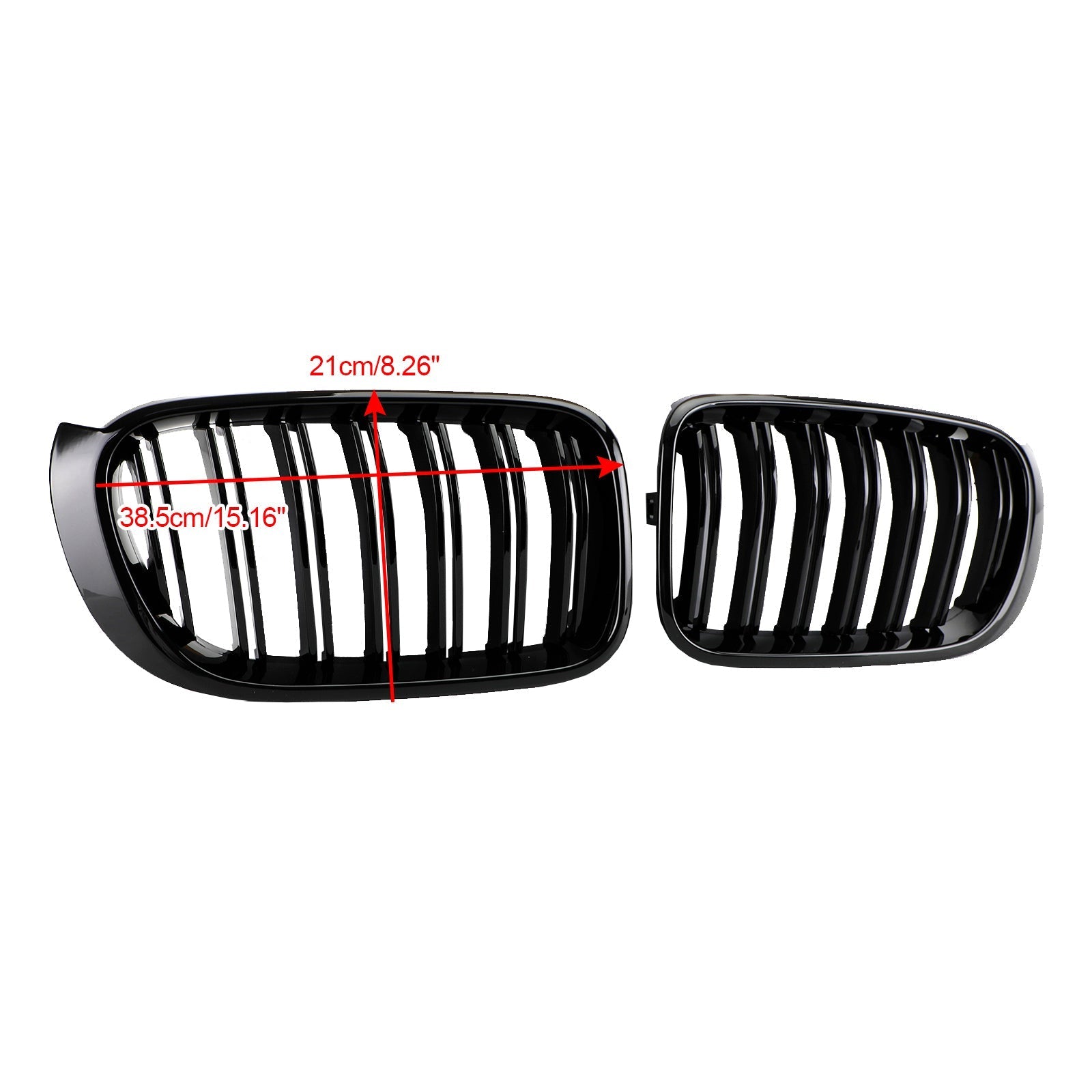 2014-2017 BMW X3 F25 / X4 F26 Gloss Black Front Bumper Kidney Grille