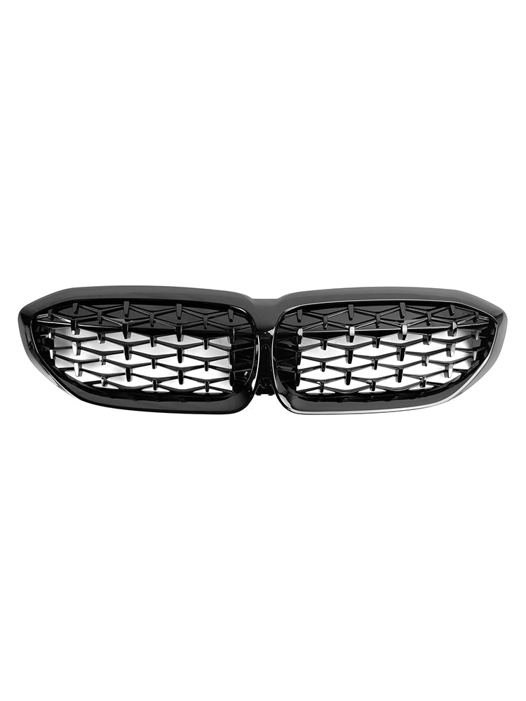 2019-2022 BMW 3 Series G20 G28 Diamond Black Front Kidney Grille (51138072085)