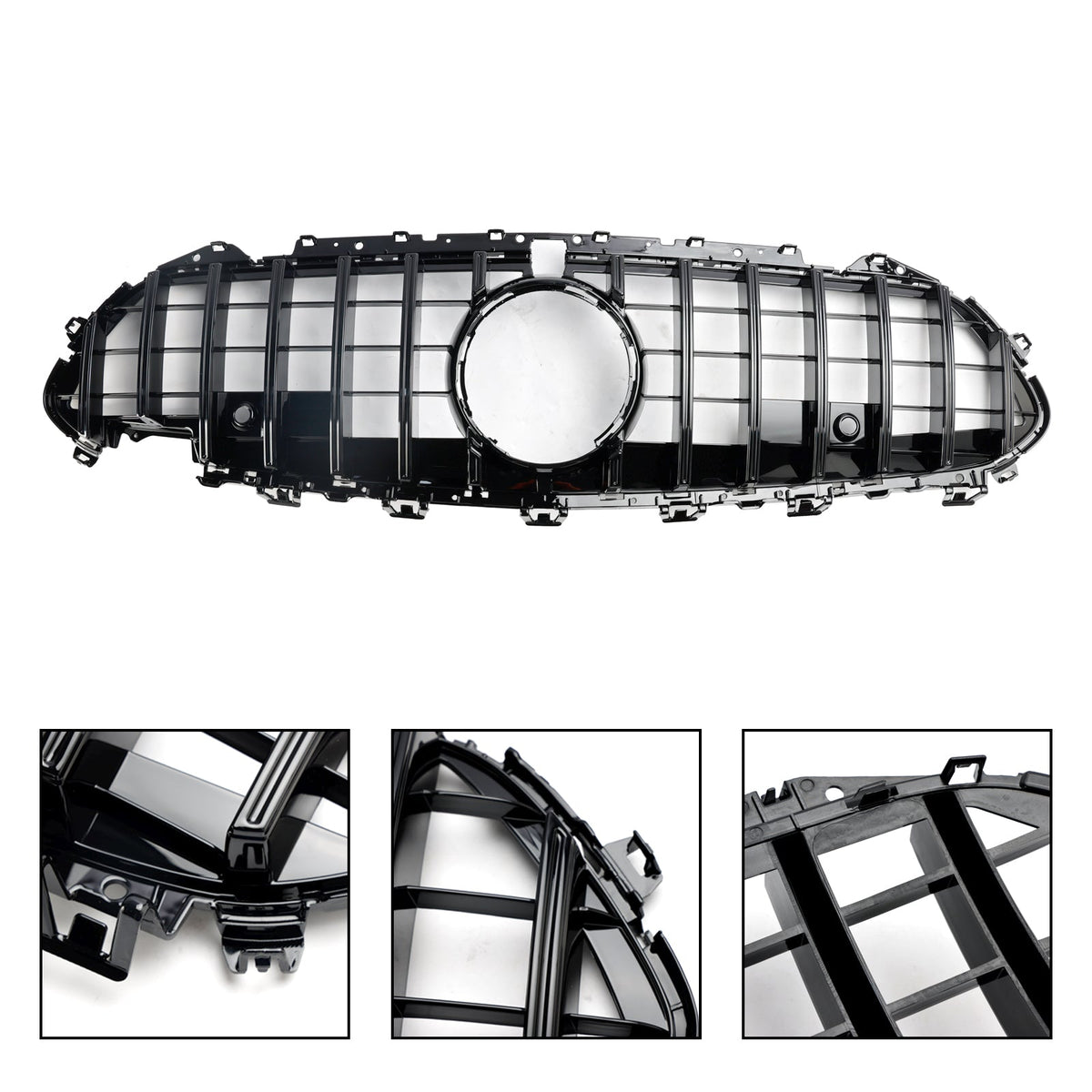 2018-2024 Mercedes-Benz CLS-Class C257 W257 Coupe Black Front Bumper Grille