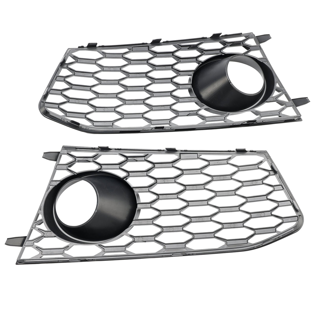 2014-2018 Audi RS7 Front Bumper Fog Light Lamp Frame Grille Cover — Pair