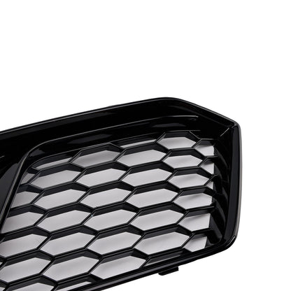 2018-2019 Audi Q5 SQ5 Black Front Honeycomb Fog Lamp Grille Cover
