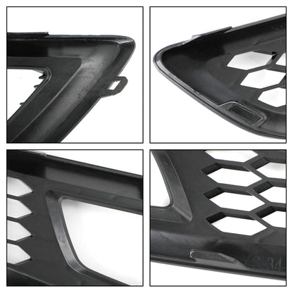 2015-2017 Ford Focus Pair Front Bumper Fog Light Lamp Cover Bezel Grill F1EZ15200A F1EZ15201A