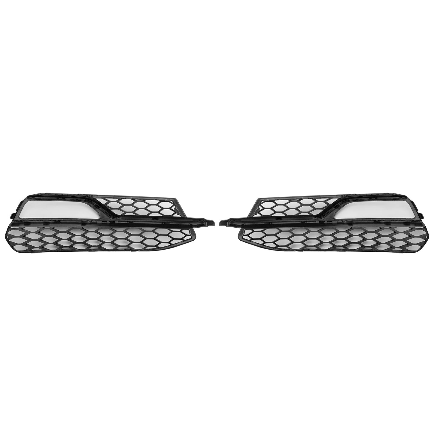 2013-2016 Audi A3 S-Line Front Lower Bumper Fog Light Cover Grille — Pair (8V3807681G / 8V3807682G)