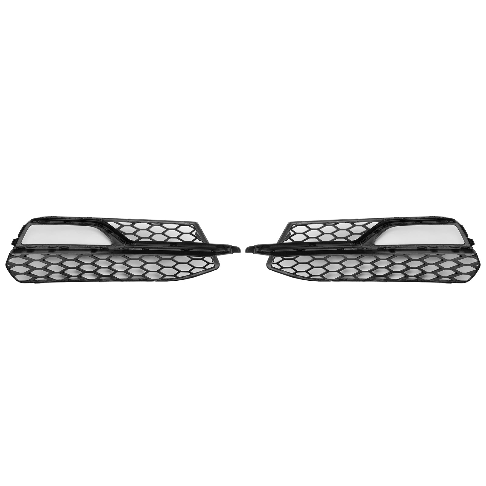 2013-2016 Audi A3 S-Line Front Lower Bumper Fog Light Cover Grille — Pair (8V3807681G / 8V3807682G)