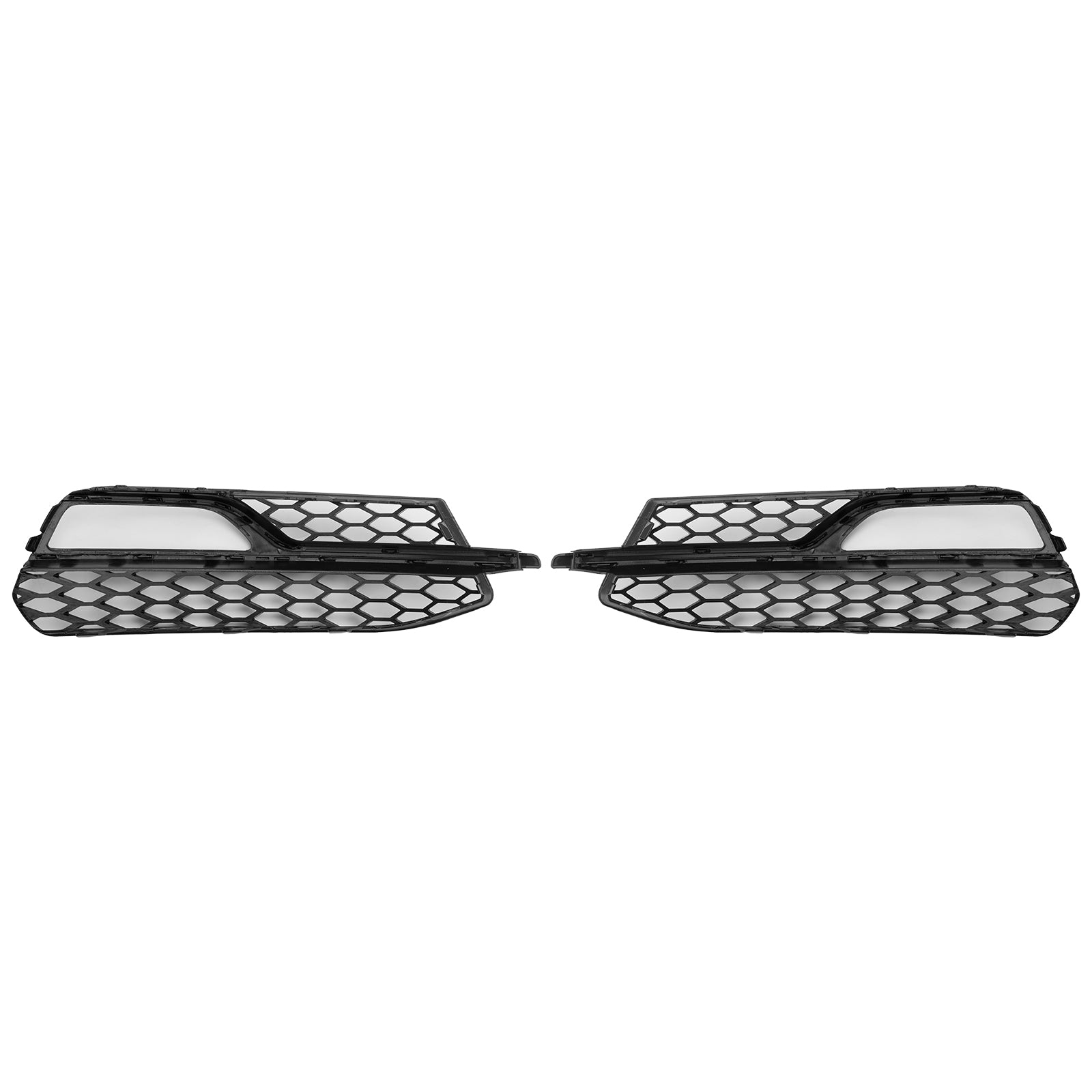2013-2016 Audi A3 S-Line Front Lower Bumper Fog Light Cover Grille — Pair (8V3807681G / 8V3807682G)