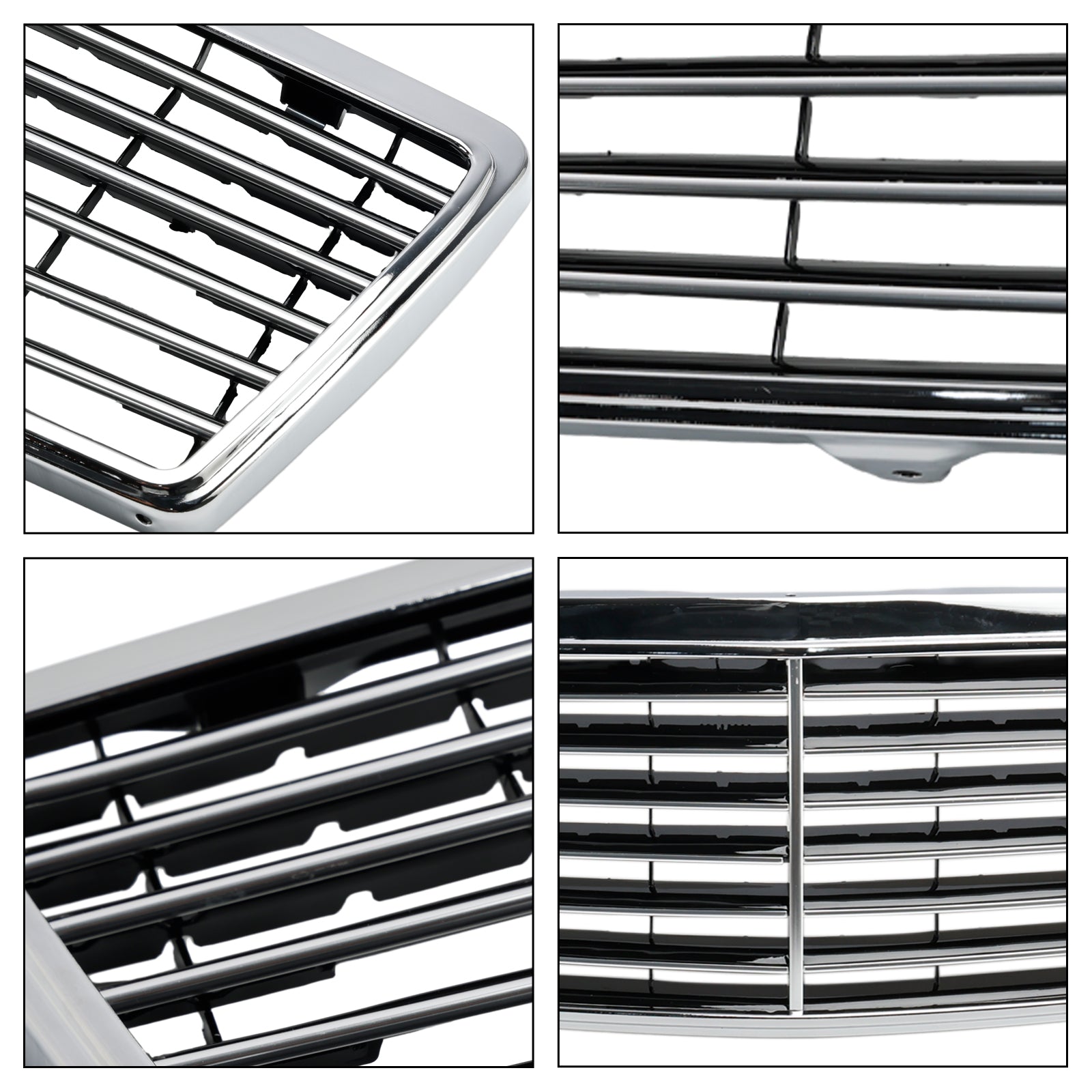 1992-1998 Mercedes-Benz S-Class W140 S300 S320 S350 S400 S420 S500 4-Door Chrome Front Bumper Grille
