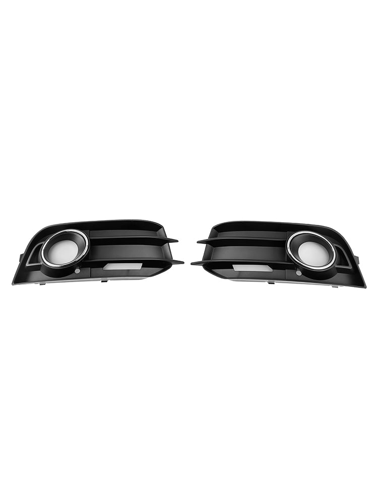 2011-2014 Audi A1 8X Front Bumper Fog Light Grille Cover — Pair (8X0807681A / 8X0807682A)