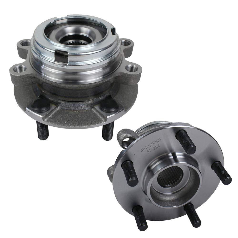 2Pcs Front Wheel Hub Bearing Assembly for 2007 -2012 Nissan Altima 2.5L 5Lugs w/ABS