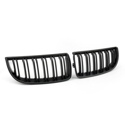 2004-2007 BMW 3 Series E90 320i 323i 328i 335i Front Bumper Double Slat Kidney Grille
