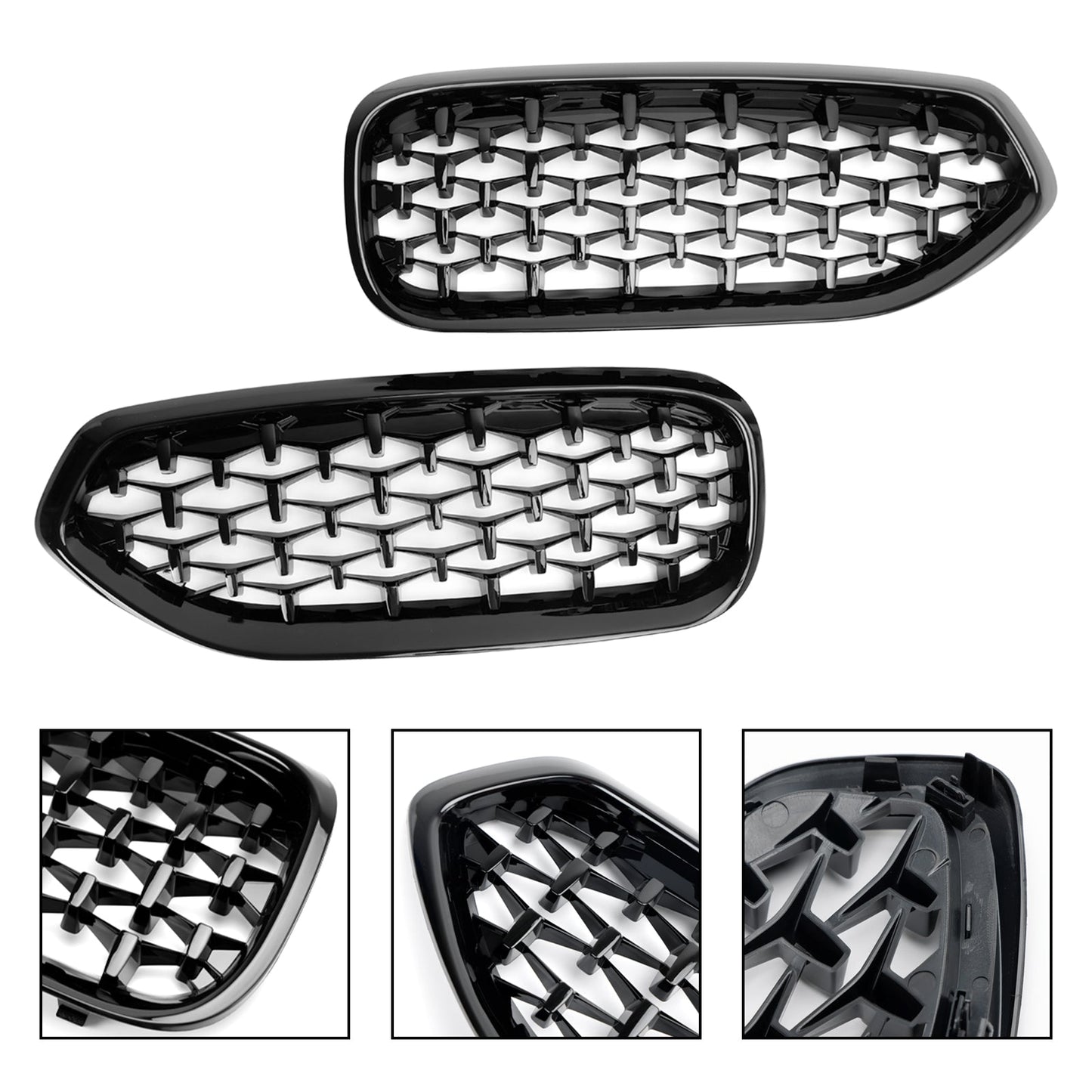 2019-2024 BMW Z4 G29 Diamond Style Gloss Black Front Kidney Grille (51138091295)