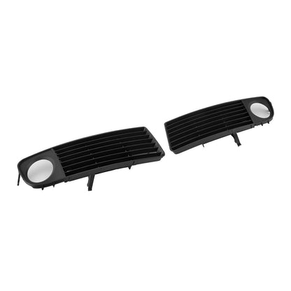 1998-2001 Audi A6 C5 Front Lower Bumper Fog Light Cover Grille — Pair (4B0807681S / 4B0807682S)