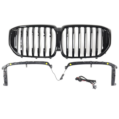2019-2022 BMW X5 G05 M-Performance Gloss Black Front Kidney Grille (51137454887)