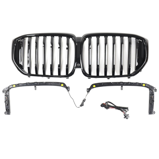 2019-2022 BMW X5 G05 M-Performance Gloss Black Front Kidney Grille (51137454887)