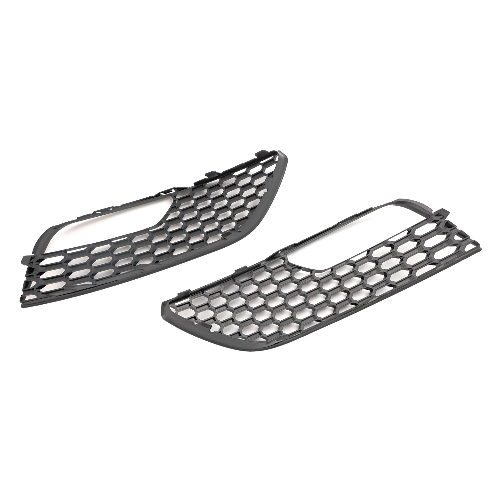 2012-2016 Audi A3 S3 Standard Version Front Bumper Fog Light Surround Cover Grille — Pair (8V3807681 / 8V3807682)