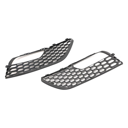 2012-2016 Audi A3 S3 Standard Version Front Bumper Fog Light Surround Cover Grille — Pair (8V3807681 / 8V3807682)