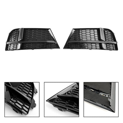 2016-2020 Audi A3 8V S-Line Front Fog Light Cover Bezel Grill — Pair (8V3807682 / 8V3807681)
