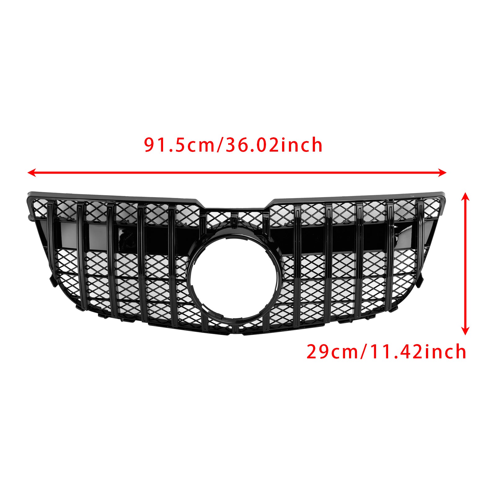 2013-2015 Mercedes-Benz GLK X204 GT Style Gloss Black Front Grille