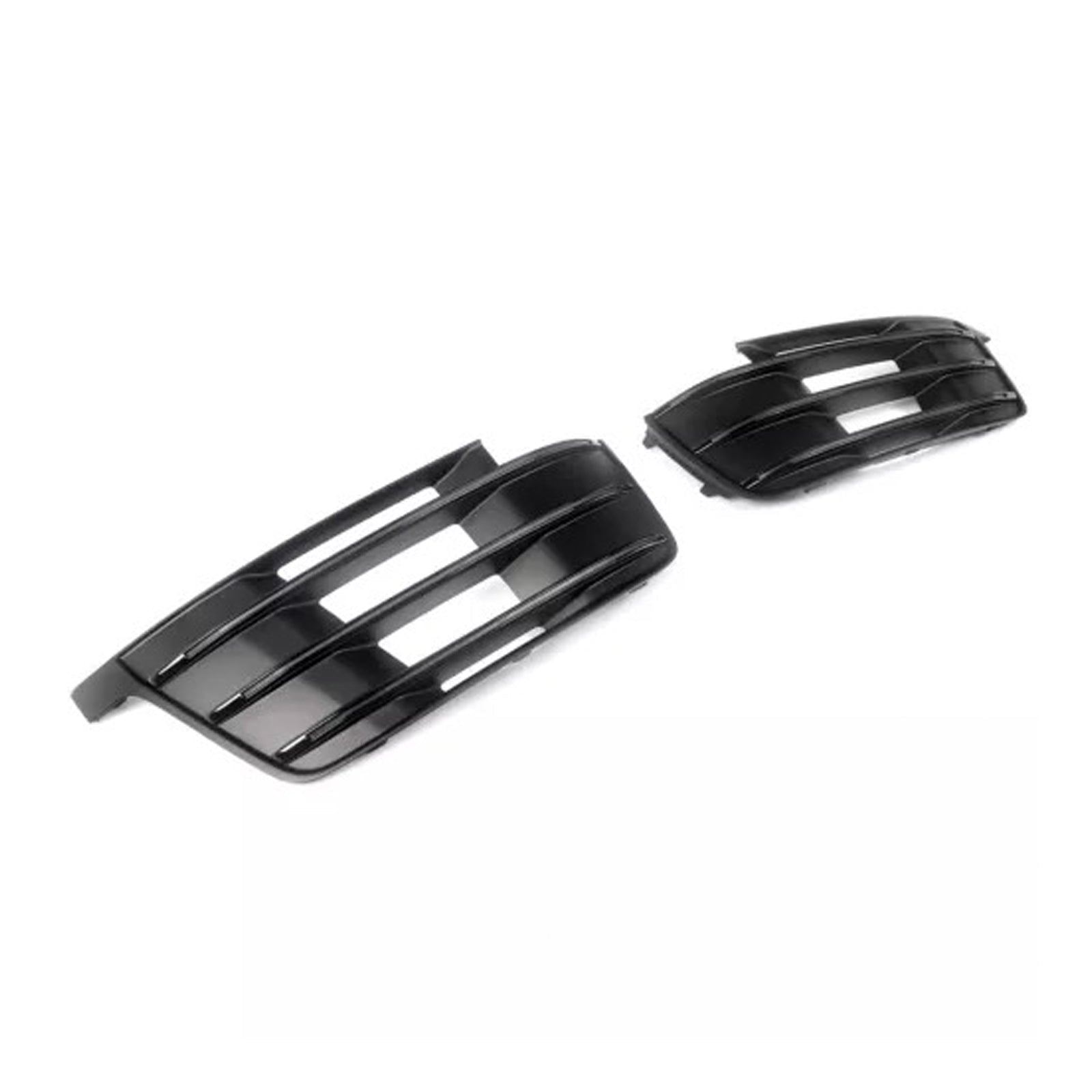 2016-2019 Audi Q7 S-Line Front Side Lower Bumper Fog Light Grille — Pair (4M0807681D / 4M0807682D)