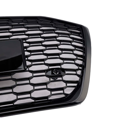 2019-2023 Audi A6 S6 RS6 Style Honeycomb Mesh Front Grille — Without ACC