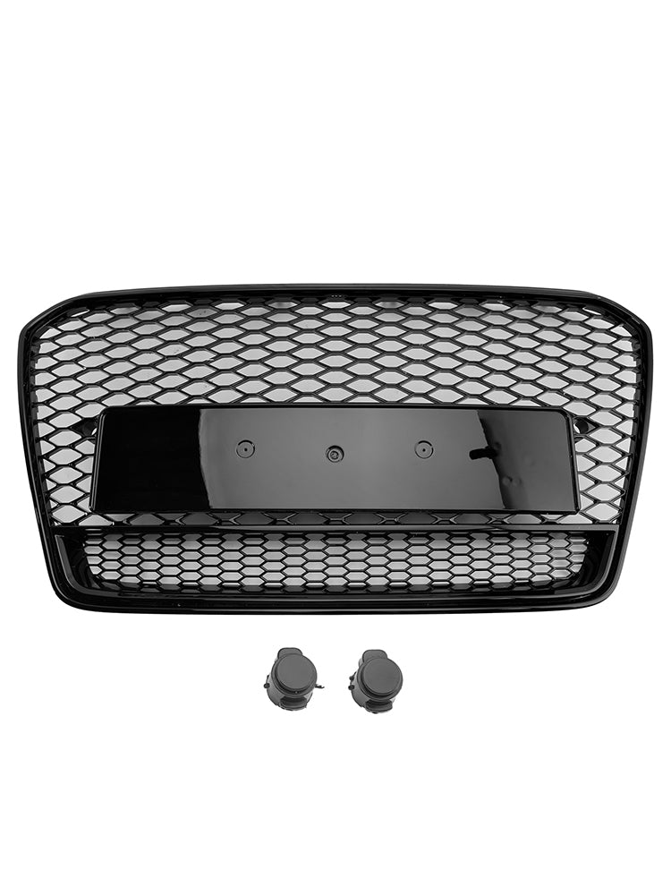 2013-2016 Audi A5 S5 B8.5 RS5 Style Honeycomb Front Bumper Grille (Black)