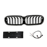 2021-2024 BMW 5 Series G30 G31 G38 Double Slat Gloss Black Front Kidney Grille