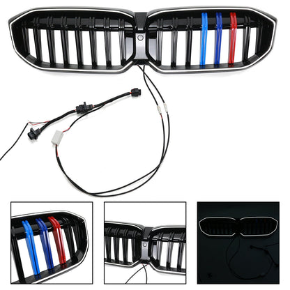 2023-2024 BMW 3 Series G20 G21 G28 Gloss Black Front Kidney Grille Mesh