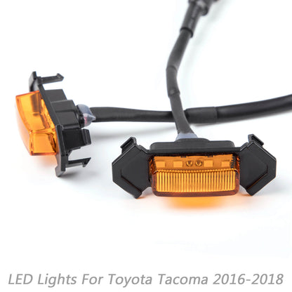 4PCS LED Lights Fit 2016-2020 Toyota Tacoma PT228-35170 Front Bumper Hood Grill